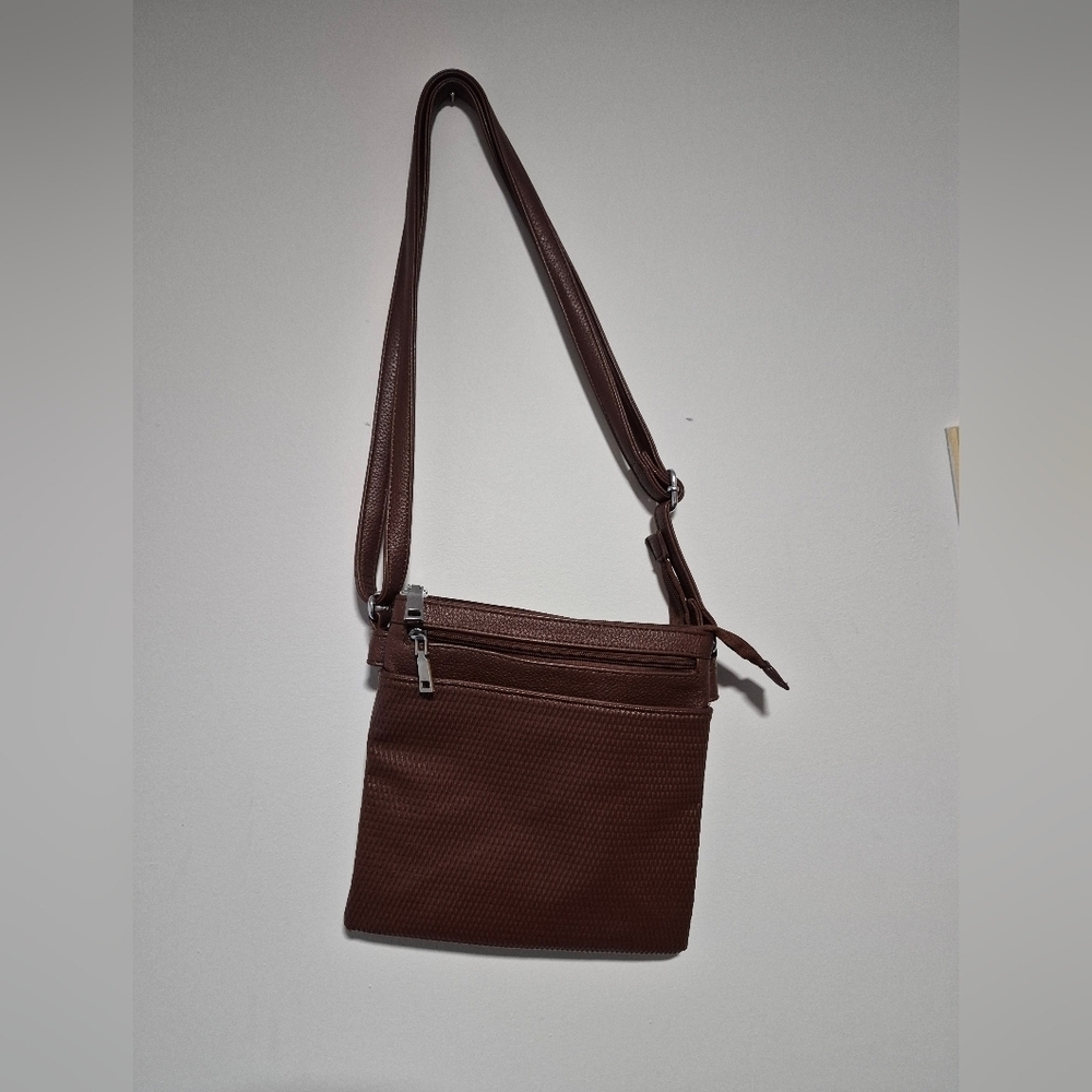 Brown Leather Crossbody Bag